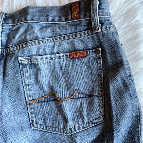 7 For All Mankind Bootcut Jeans Size 28 light wash - Picture 8 of 10